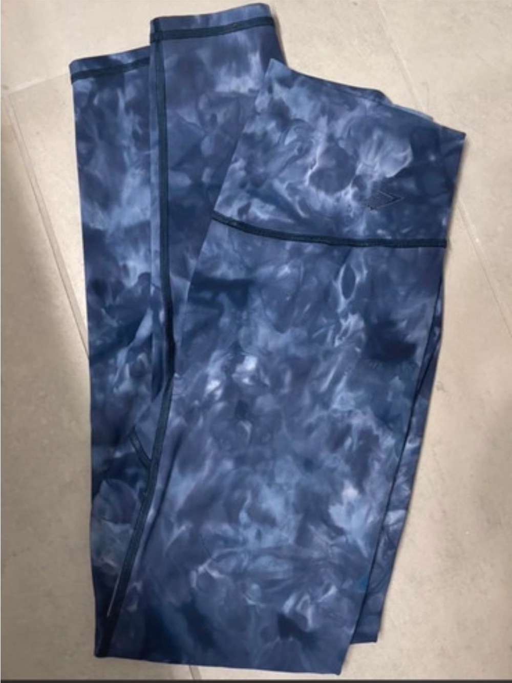 Gymshark Blue Tiedye Leggings